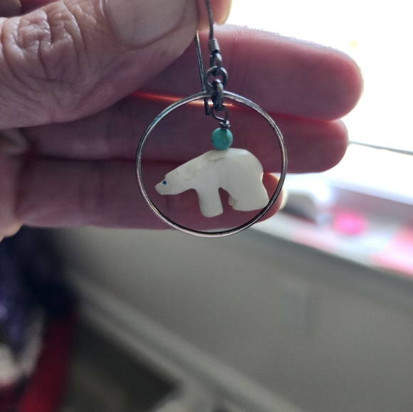 Handmade Bear Fetish Earrings - Picture 4 of 6